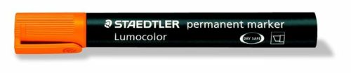 Alkoholos marker, 2-5 mm, vágott, STAEDTLER Lumocolor® 350, narancssárga (TS3504)