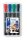 Alkoholos marker készlet, 2-5 mm, vágott, STAEDTLER Lumocolor® 350, 4 különböző szín (TS350WP4)