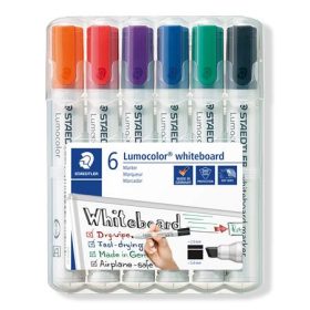   Táblamarker készlet, 2-5 mm, vágott, STAEDTLER Lumocolor® 351 B, 6 különböző szín (TS351BWP6)