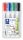 Táblamarker készlet, 2 mm, kúpos, STAEDTLER Lumocolor® 351, 4 különböző szín (TS351WP4)