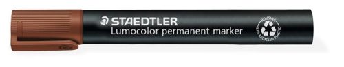 Alkoholos marker, 2 mm, kúpos, STAEDTLER Lumocolor® 352, barna (TS3527)