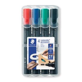   Alkoholos marker készlet, 2 mm, kúpos, STAEDTLER Lumocolor&reg; 352, 4 különböző szín (TS352WP4)