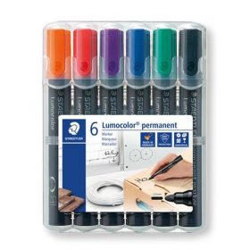   Alkoholos marker készlet, 2 mm, kúpos, STAEDTLER Lumocolor&reg; 352, 6 különböző szín (TS352WP6)