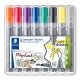 Flipchart marker vegyes készlet, 2/2-5 mm, STAEDTLER Lumocolor® 356, 8 különböző szín (TS356SWP8)
