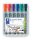Flipchart marker készlet, 2 mm, kúpos, STAEDTLER Lumocolor 356, 6 különböző szín (TS356WP6)