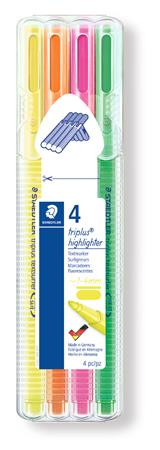 Szövegkiemelő készlet, 1-4 mm, STAEDTLER Triplus 362, 4 különböző szín (TS362SB4)