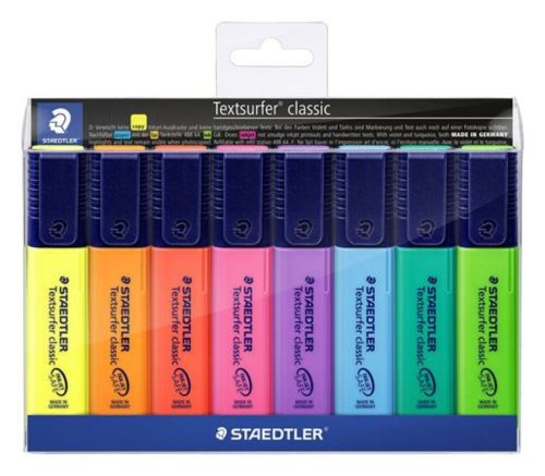 Szövegkiemelő készlet, 1-5 mm, STAEDTLER Classic 364, 8 különböző szín (TS364PWP8)