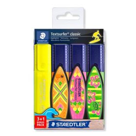   Szövegkiemelő készlet, 1-5 mm, STAEDTLER Textsurfer&reg; Classic 364, 3+1 szín (TS364SWP4P)