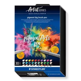   Ecsetirón készlet, STAEDTLER Pigment big brush 373, 30 különböző szín (TS373SC30)