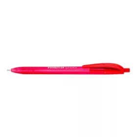   Golyóstoll, 1 mm, nyomógombos, STAEDTLER Ball 423 M, piros (TS423M2)
