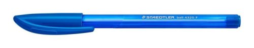 Golyóstoll, 0,3 mm, kupakos, STAEDTLER Ball 432, kék (TS432F3)