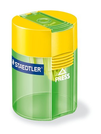 Hegyező, egylyukú, tartályos, STAEDTLER 511, vegyes színek (TS511006)