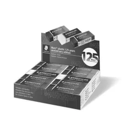   Radír display, STAEDTLER Mars&reg; Plastic 526, 125 years, kék-zöld-lila (TS52650SMA)