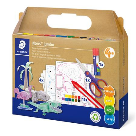 Papírfigurás kreatív készlet, STAEDTLER Noris® jumbo 61 C4 (TS61C4)