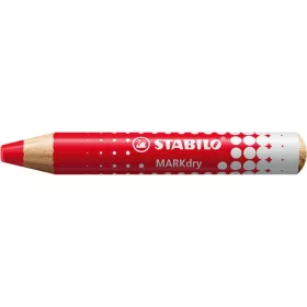   Táblaceruza fehértáblához, flipchartpapírhoz, kúpos, STABILO MARKdry, piros (TS64840)