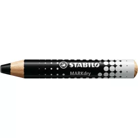   Táblaceruza fehértáblához, flipchartpapírhoz, kúpos, STABILO MARKdry, fekete (TS64846)