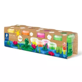   Modellező gyurma készlet, STAEDTLER Noris&reg; junior 813, 4 különböző neon szín (TS813FSLE)