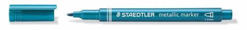 Dekormarker, 1-2 mm, kúpos, STAEDTLER 8323, metálkék (TS8323373)
