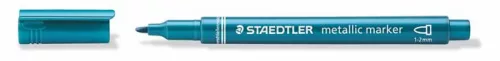 Dekormarker, 1-2 mm, kúpos, STAEDTLER 8323, metálkék (TS8323373)
