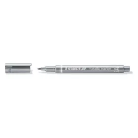  Dekormarker, 1-2 mm, kúpos, STAEDTLER 8323, ezüst (TS832381)