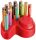 Színes ceruza készlet asztali tartóban, kerek, vastag, STABILO Woody 3 in 1, 15 különböző szín, hegyezővel (TS8801501)