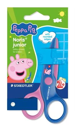 Olló, óvodai, 10 cm, STAEDTLER Noris&reg; Junior 965, Peppa malac (TS96540BKL1)