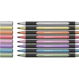   Metálfényű filctoll készlet, 1-2 mm, SCHNEIDER Paint-It 020, 8 különböző szín (TSC020V8)