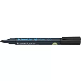   Alkoholos marker, 1-3 mm, kúpos, SCHNEIDER Maxx 130, fekete (TSC130FK)