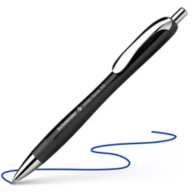   Golyóstoll, 0,7 mm, nyomógombos, SCHNEIDER Slider Rave XB, fekete, kék (TSC132511)