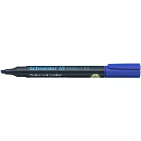  Alkoholos marker, 1-4 mm, vágott, SCHNEIDER Maxx 133, kék (TSC133K)