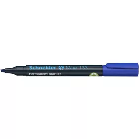   Alkoholos marker, 1-4 mm, vágott, SCHNEIDER Maxx 133, kék (TSC133K)