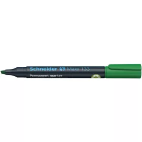   Alkoholos marker, 1-4 mm, vágott, SCHNEIDER Maxx 133, zöld (TSC133Z)