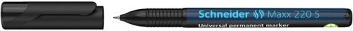 Alkoholos marker, OHP, 0,4 mm, SCHNEIDER Maxx 220 S, fekete (TSC220FK)