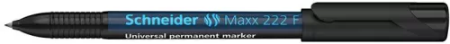 Alkoholos marker, OHP, 0,7 mm, SCHNEIDER Maxx 222 F, fekete (TSC222FK)