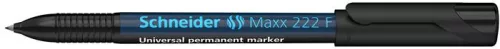 Alkoholos marker, OHP, 0,7 mm, SCHNEIDER Maxx 222 F, fekete (TSC222FK)