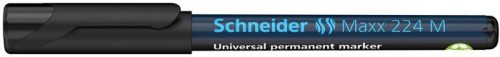 Alkoholos marker, OHP, 1 mm, SCHNEIDER Maxx 224 M, fekete (TSC224FK)