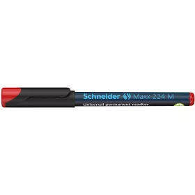   Alkoholos marker, OHP, 1 mm, SCHNEIDER Maxx 224 M, piros (TSC224P)