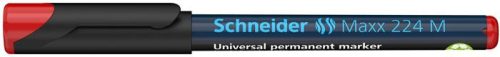 Alkoholos marker, OHP, 1 mm, SCHNEIDER Maxx 224 M, piros (TSC224P)