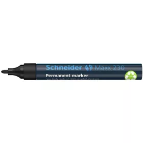   Alkoholos marker, 1-3 mm, fémházas, SCHNEIDER Maxx 230, fekete (TSC230FK)