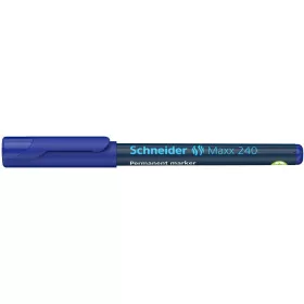   Alkoholos marker, 1-2 mm, kúpos, SCHNEIDER Maxx 240, kék (TSC240K)