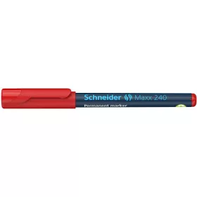   Alkoholos marker, 1-2 mm, kúpos, SCHNEIDER Maxx 240, piros (TSC240P)
