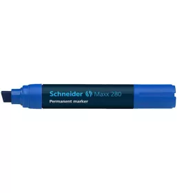   Alkoholos marker, 4-12 mm, vágott, SCHNEIDER Maxx 280, kék (TSC280K)