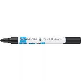   Dekormarker, akril, 4 mm, SCHNEIDER Paint-It 320, fekete (TSC320FK)