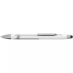   Golyóstoll, 0,7 mm, nyomógombos, érintőképernyőhöz, fehér-ezüst tolltest, SCHNEIDER Epsilon Touch XB, kék (TSCEPSTFE)
