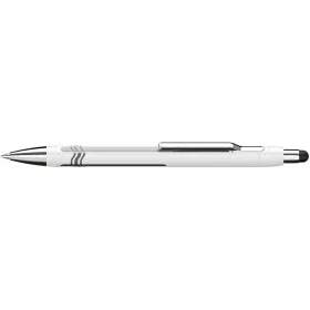   Golyóstoll, 0,7 mm, nyomógombos, érintőképernyőhöz, fehér-ezüst tolltest, SCHNEIDER Epsilon Touch XB, kék (TSCEPSTFE)