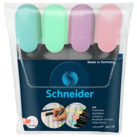   Szövegkiemelő készlet, 1-5 mm, SCHNEIDER Job Pastel, 4 különböző pasztell szín (TSCJOBPV4)