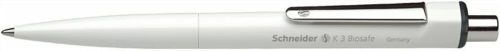 Golyóstoll, 0,5 mm, nyomógombos, SCHNEIDER K3 Biosafe, fekete (TSCK3FK)