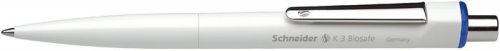 Golyóstoll, 0,5 mm, nyomógombos, SCHNEIDER K3 Biosafe, kék (TSCK3K)