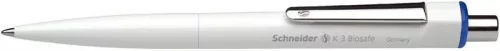 Golyóstoll, 0,5 mm, nyomógombos, SCHNEIDER K3 Biosafe, kék (TSCK3K)