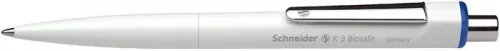 Golyóstoll, 0,5 mm, nyomógombos, SCHNEIDER K3 Biosafe, kék (TSCK3K)